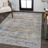 Alanya Ornate Medallion Washable Area Rug