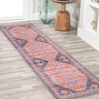 Dalyan Geometric Medallions Washable Area Rug