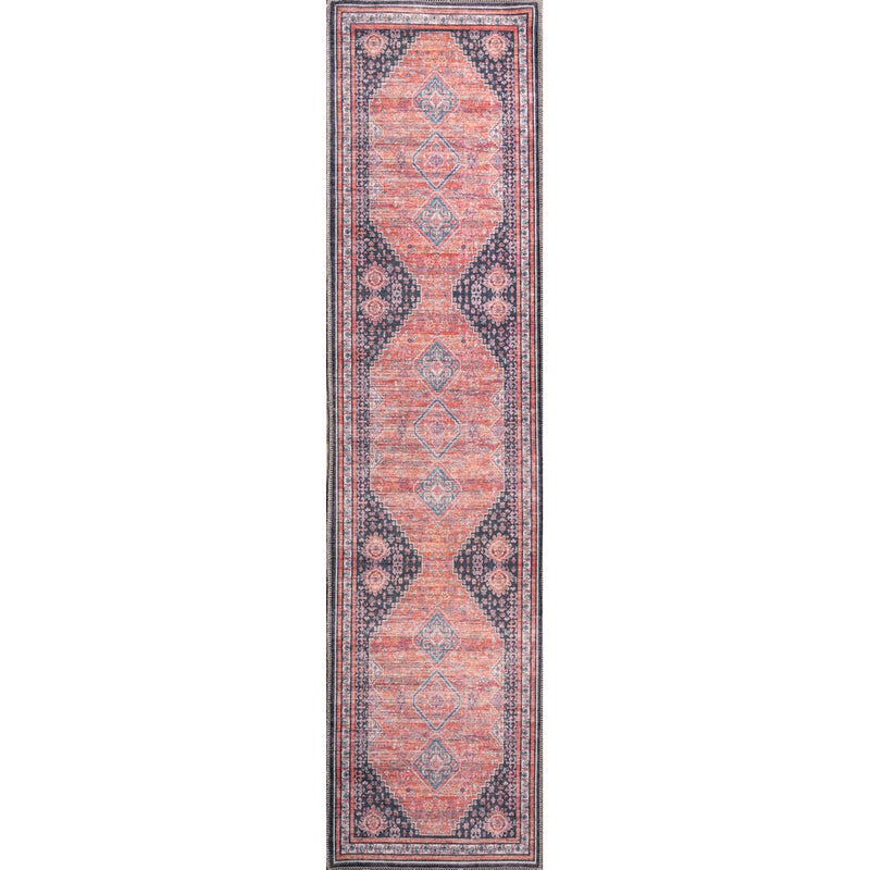 Dalyan Geometric Medallions Washable Area Rug