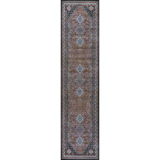 Dalyan Geometric Medallions Washable Area Rug