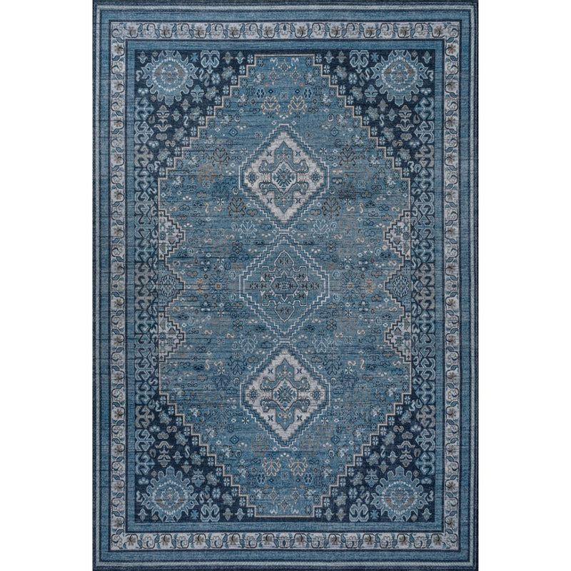 Dalyan Geometric Medallions Washable Area Rug