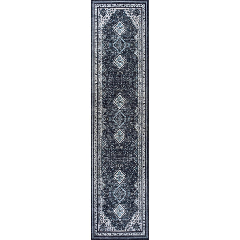 Dalyan Geometric Medallions Washable Area Rug