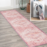 Alacati Ogee Medallion Washable Area Rug