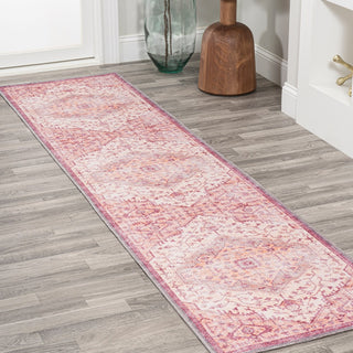 Alacati Ogee Medallion Washable Area Rug