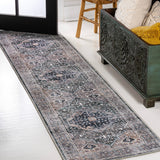 Alacati Ogee Medallion Washable Area Rug