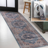 Alacati Ogee Medallion Washable Area Rug