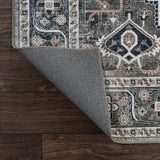Alacati Ogee Medallion Washable Area Rug