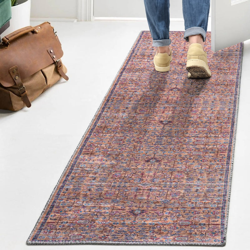 Kemer All-over Persian Washable Area Rug