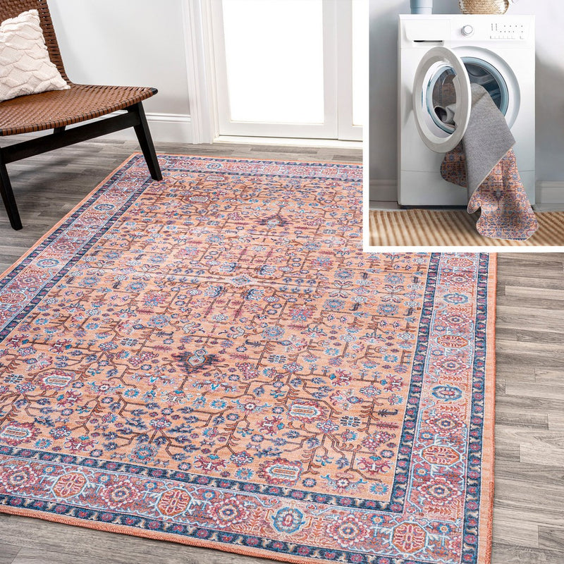 Kemer All-over Persian Washable Area Rug