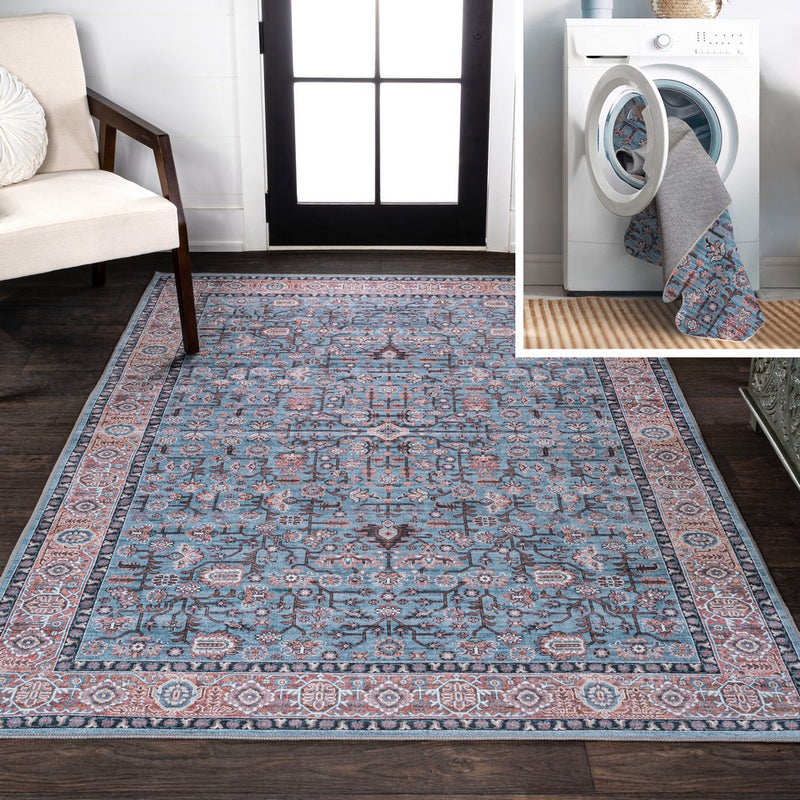 Kemer All-over Persian Washable Area Rug