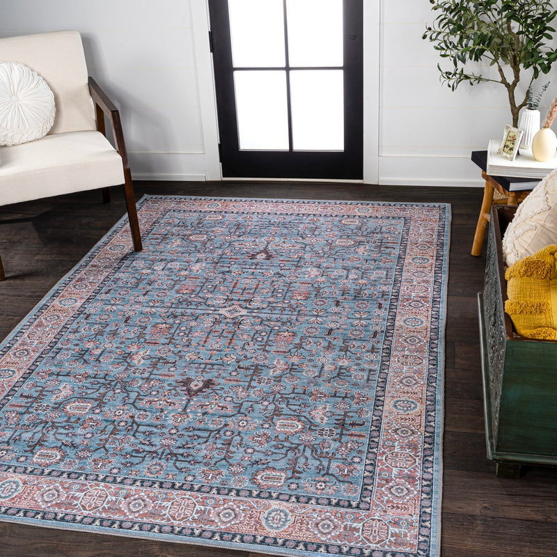 Kemer All-over Persian Washable Area Rug