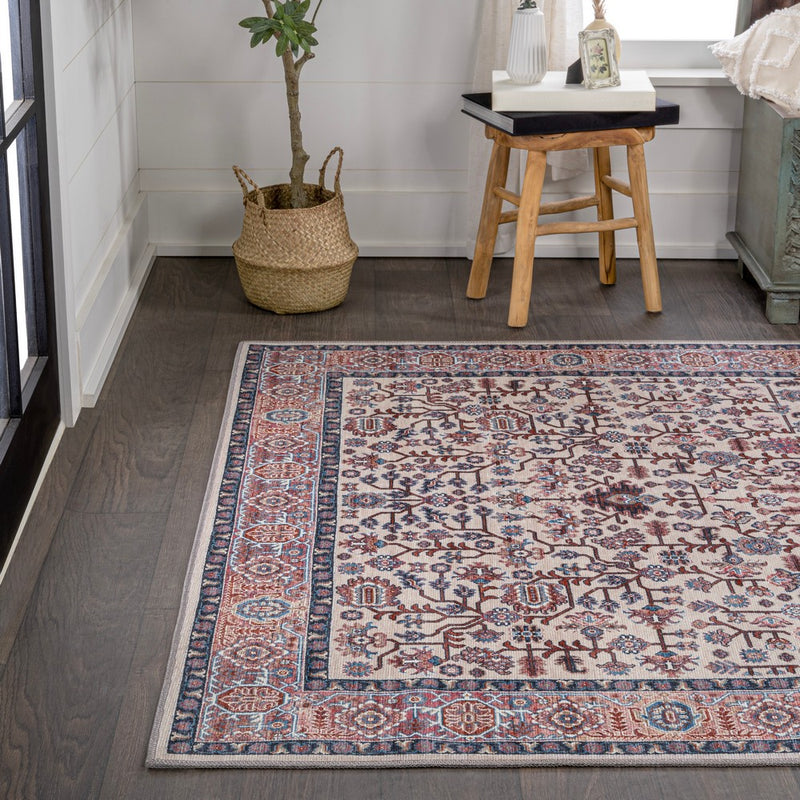 Kemer All-over Persian Washable Area Rug