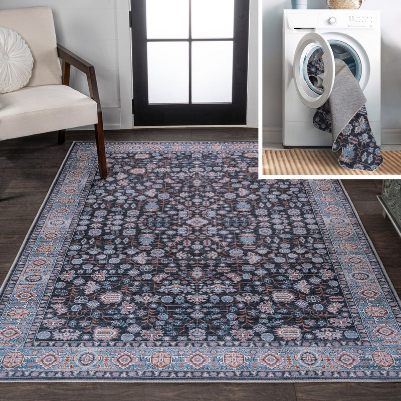 Kemer All-over Persian Washable Area Rug