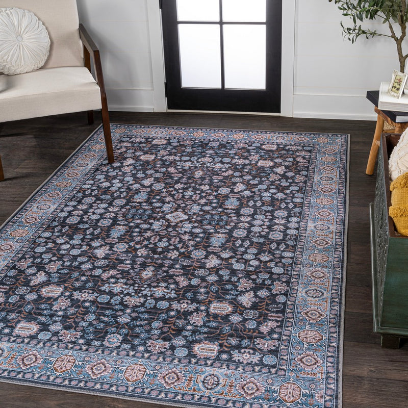 Kemer All-over Persian Washable Area Rug