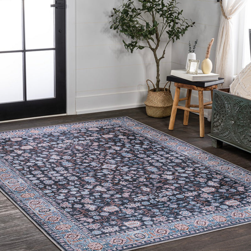 Kemer All-over Persian Washable Area Rug