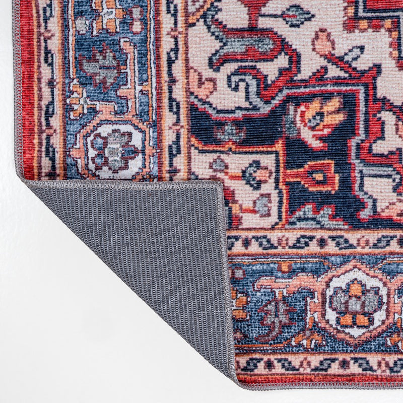 Cirali Ornate Large Medallion Washable Area Rug