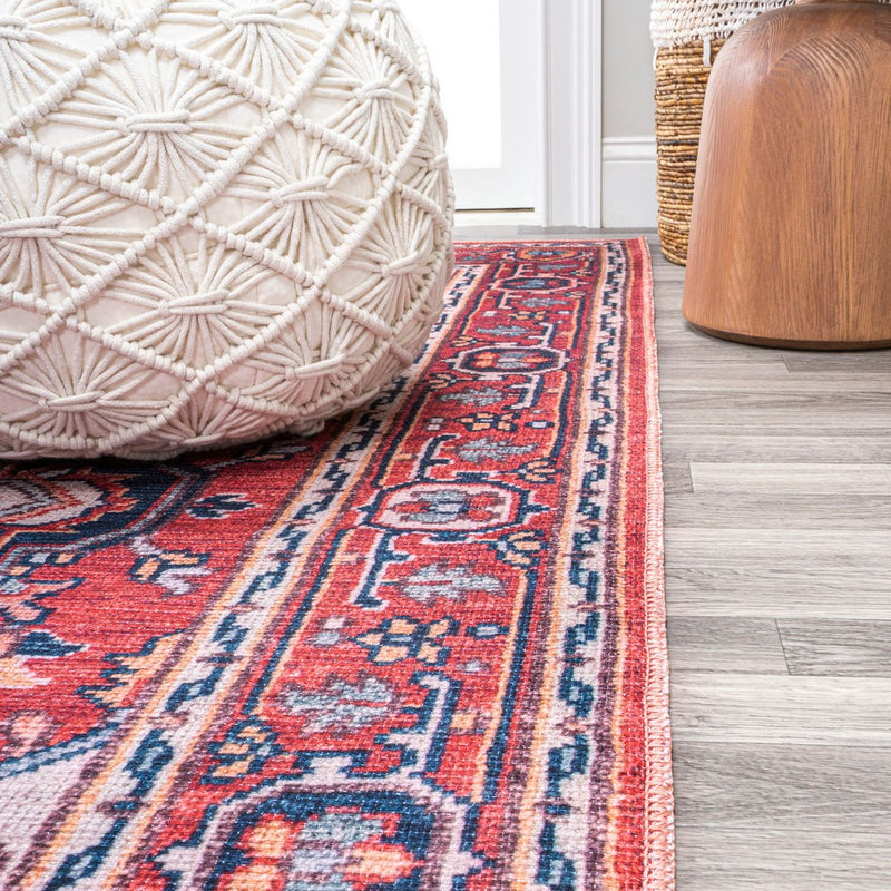 Cirali Ornate Large Medallion Washable Area Rug