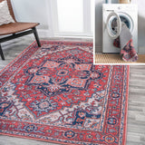 Cirali Ornate Large Medallion Washable Area Rug