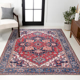 Cirali Ornate Large Medallion Washable Area Rug