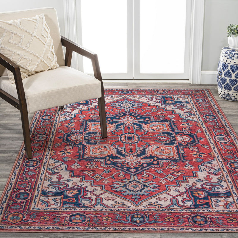 Cirali Ornate Large Medallion Washable Area Rug