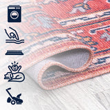 Cirali Ornate Large Medallion Washable Area Rug