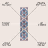 Cirali Ornate Large Medallion Washable Area Rug
