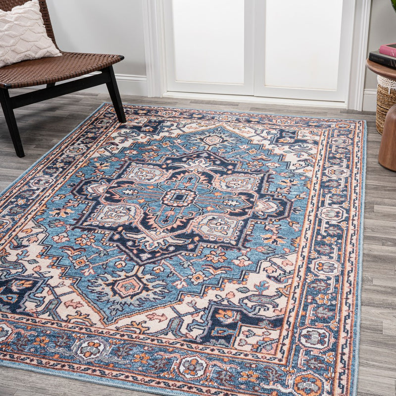 Cirali Ornate Large Medallion Washable Area Rug
