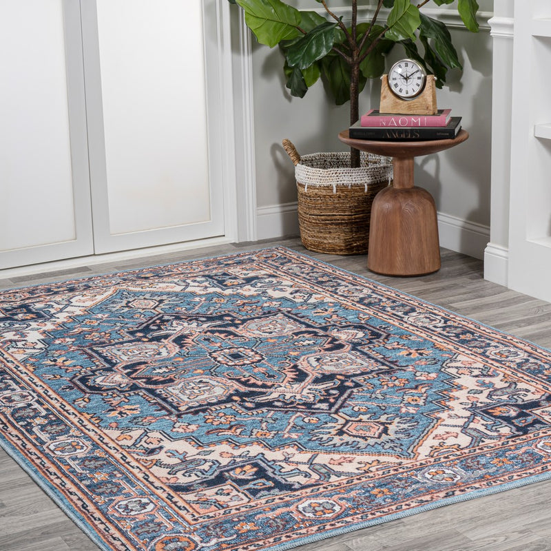 Cirali Ornate Large Medallion Washable Area Rug