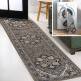 Cirali Ornate Large Medallion Washable Area Rug
