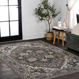 Cirali Ornate Large Medallion Washable Area Rug