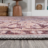 Victoria Ornate Persian All-over Washable Area Rug