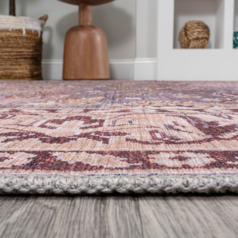 Victoria Ornate Persian All-over Washable Area Rug