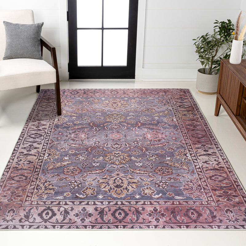 Victoria Ornate Persian All-over Washable Area Rug