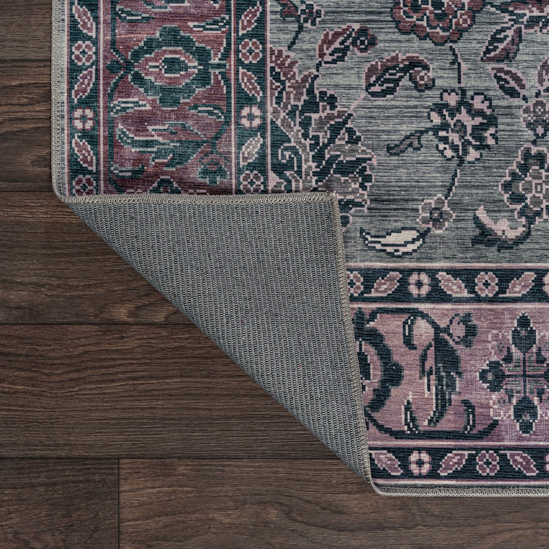 Victoria Ornate Persian All-over Washable Area Rug