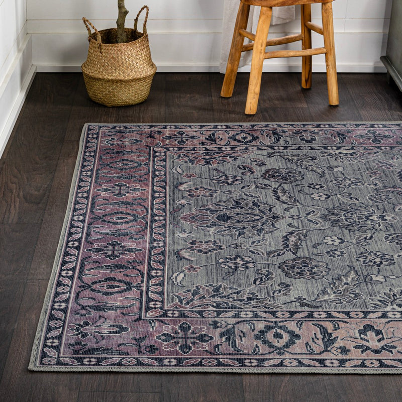Victoria Ornate Persian All-over Washable Area Rug