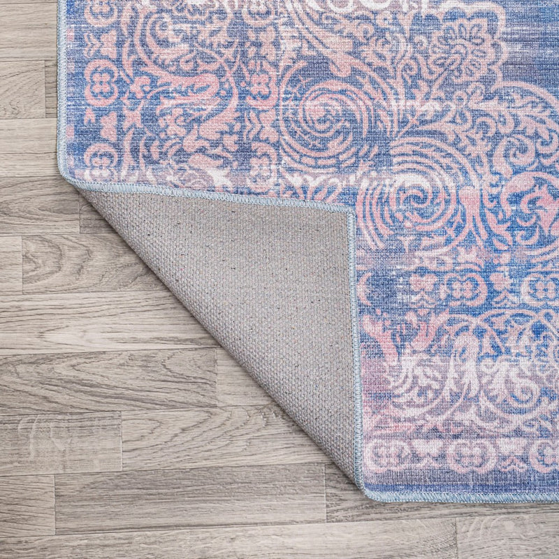Regis Bohemian Medallion Washable Area Rug