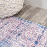 Regis Bohemian Medallion Washable Area Rug