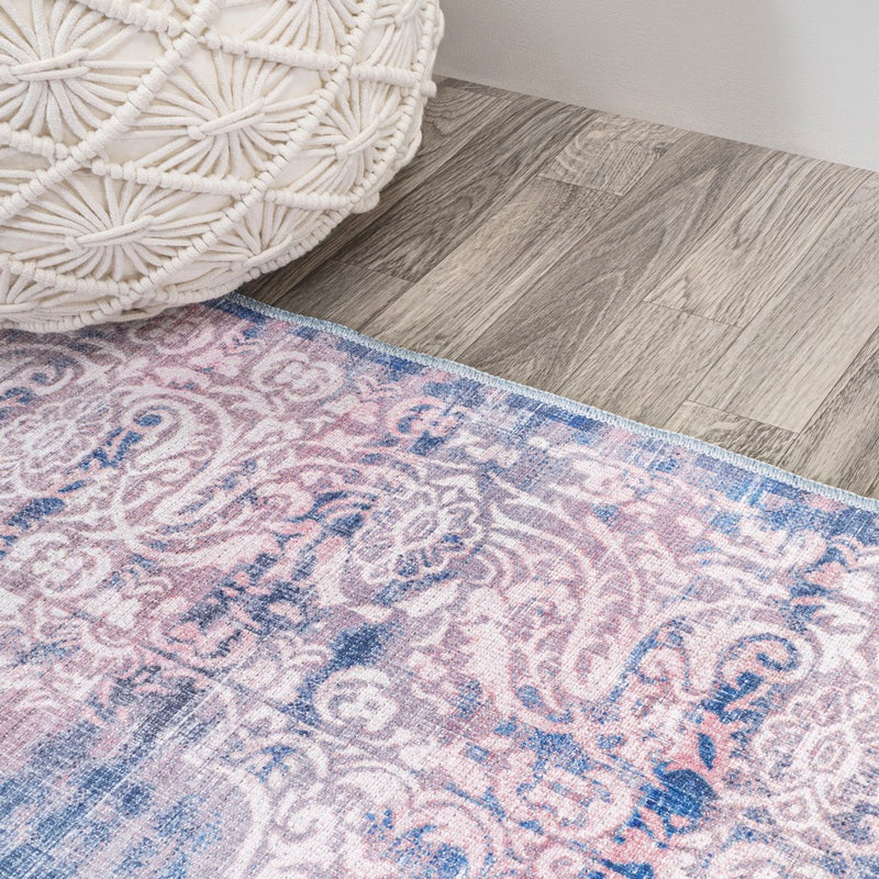 Regis Bohemian Medallion Washable Area Rug