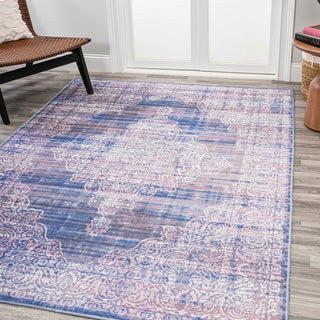Regis Bohemian Medallion Washable Area Rug