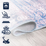 Regis Bohemian Medallion Washable Area Rug