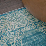 Regis Bohemian Medallion Washable Area Rug
