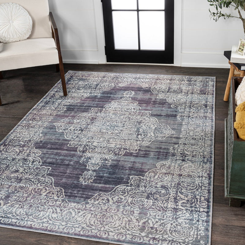Regis Bohemian Medallion Washable Area Rug