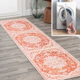 Asa Ornate Medallion Washable Area Rug