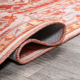 Asa Ornate Medallion Washable Area Rug