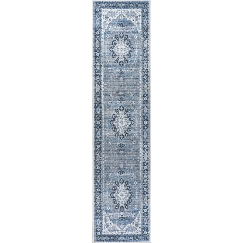 Asa Ornate Medallion Washable Area Rug