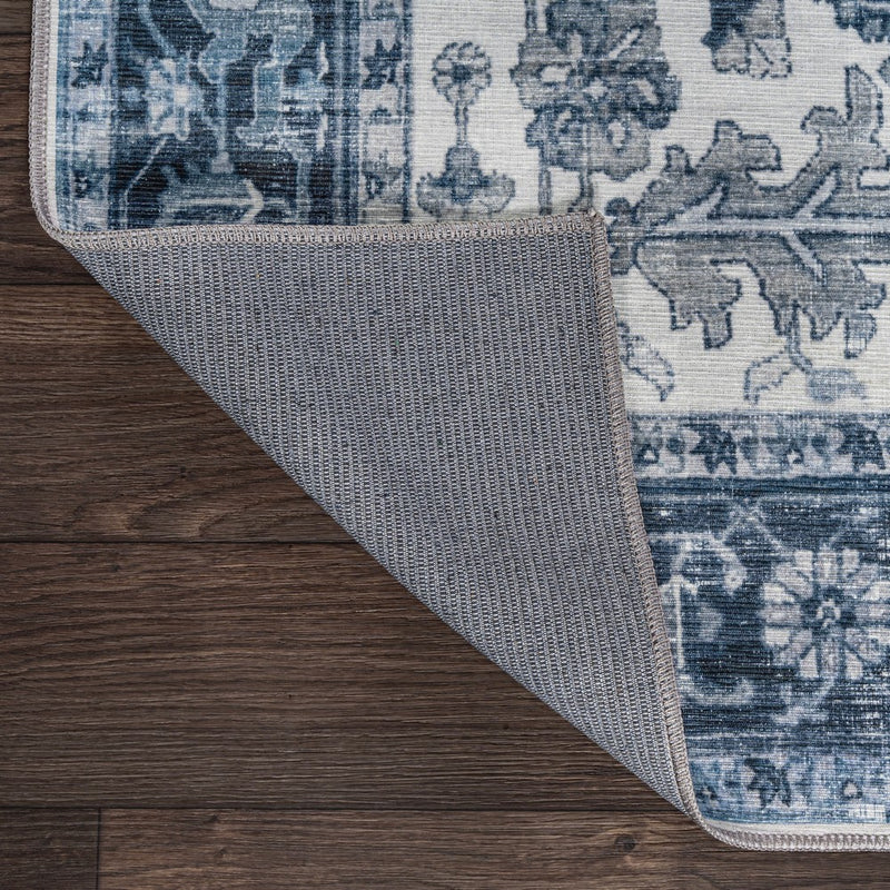Asa Ornate Medallion Washable Area Rug