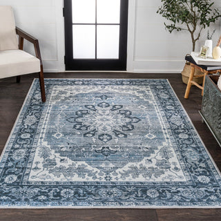 Asa Ornate Medallion Washable Area Rug