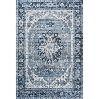 Asa Ornate Medallion Washable Area Rug