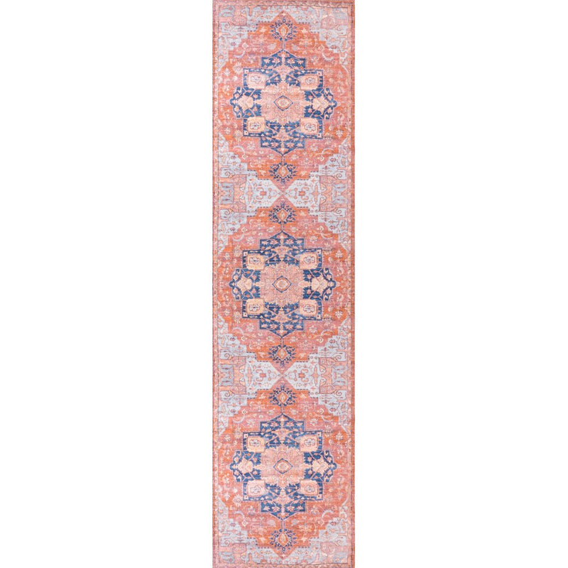 Maris Ornate Medallion Washable Area Rug