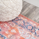 Maris Ornate Medallion Washable Area Rug